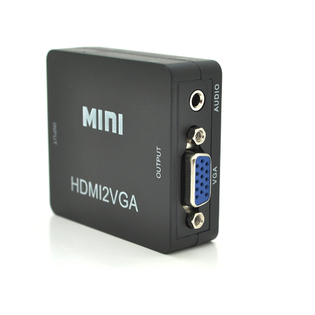 Перехідник HDMI F to VGA F 720P/1080P black Voltronic (YT-CM-HDMI/VGA-B) Перехідник HDMI F to VGA F 720P/1080P black Voltronic (YT-CM-HDMI/VGA-B)