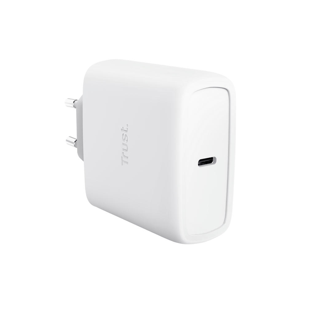 Зарядний пристрій Trust USB-C 65W GaN PD/PPS white (25524_TRUST) Зарядний пристрій Trust USB-C 65W GaN PD/PPS white (25524_TRUST)