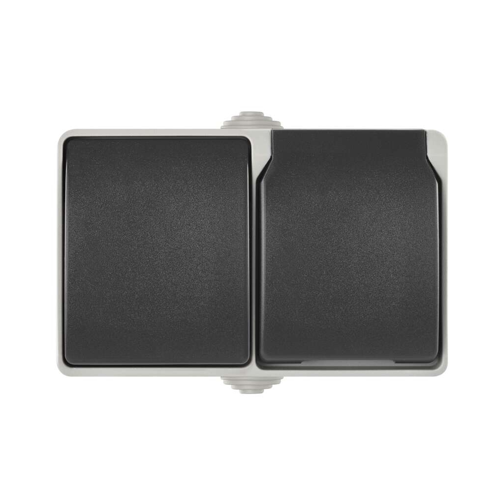 Розетка EMOS 16A 250V IP44 подвійна (A1396.2) Розетка EMOS 16A 250V IP44 подвійна (A1396.2)