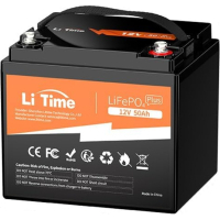 Battery LiFePo4 Litime 12.8V-50Ah 640Wh (L12V50-BASIC-4-A38)