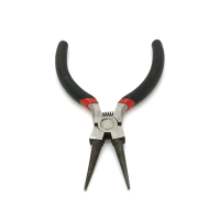 Voltronic pliers round pliers, black handles, 130x25, 80g (YT-CD125x30)