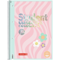 Notebook Brunnen College block A4 Premium Happy Hippie, cell 80 sheets (10-679 28 422)