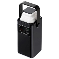 Батарея універсальна TheGeneral 20000mah Glim, 22.5W Fast Charge PD Lamp Black (40012919-01)