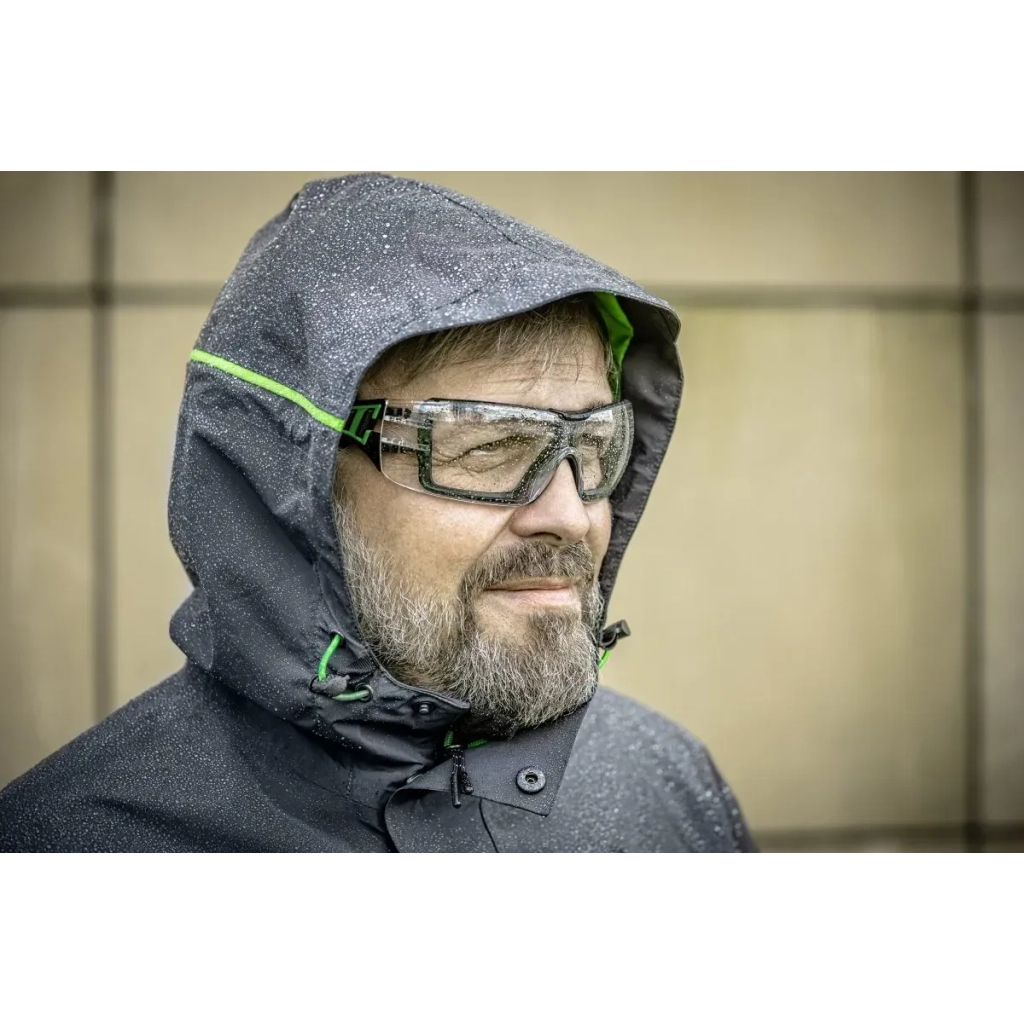 Захисні окуляри Hoegert LOTZEN HT5K011 прозорі лінзи зелена оправа (HT5K011)