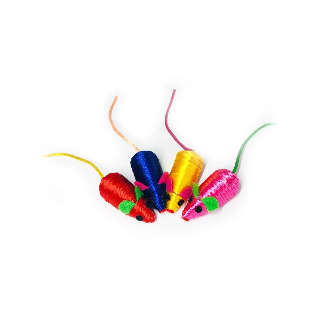 Іграшка для котів "FOX" Миша нейлонова кольорова (6912102124796)