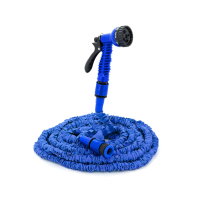 Шланг для поливу Voltronic 7.5-22,5м/75ft + розпилювач, насадка на кран, Blue/Green, Box (Garden hose 7.5-22.5)