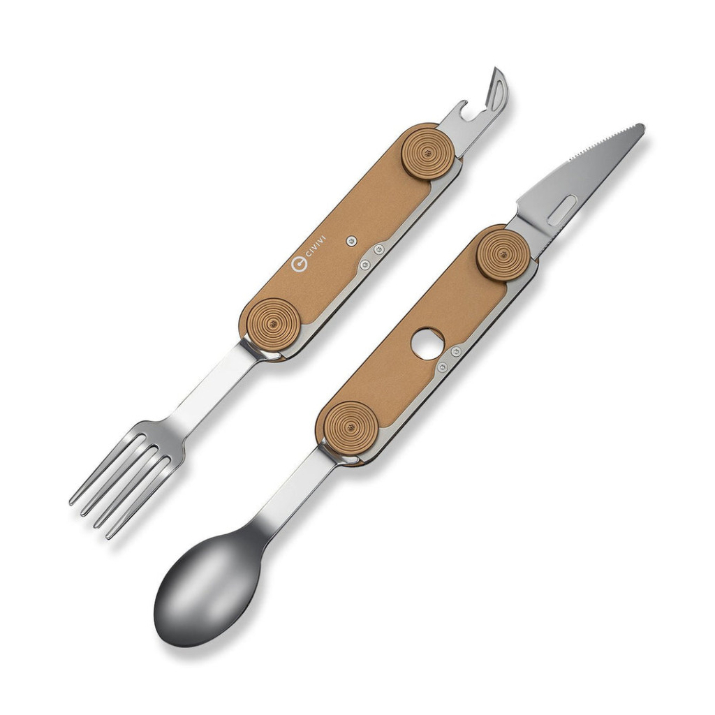 Набір туристичного посуду Civivi Partake коричневий (C24032C-2)