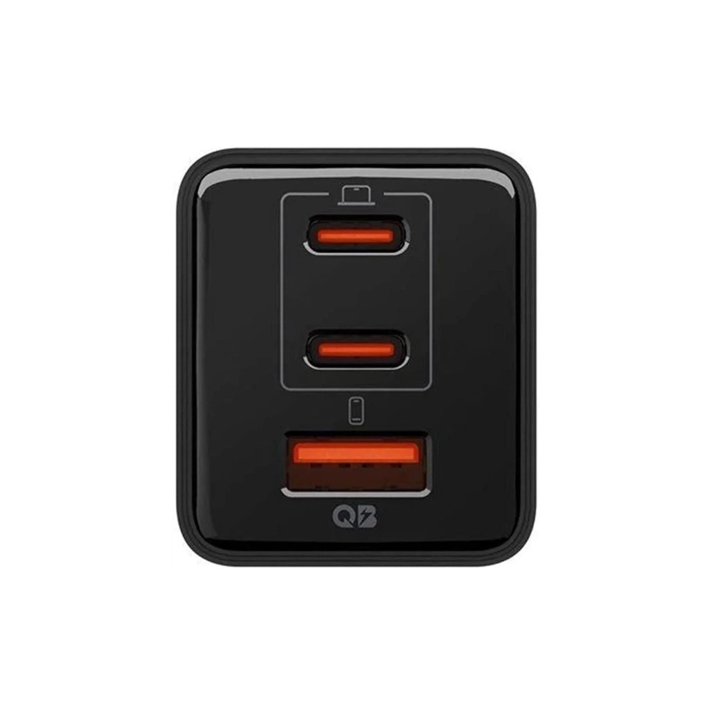 Зарядний пристрій Spigen 2xUSB-C PD + 1xUSB 47W black (ACH09465)