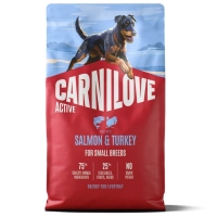 Dry food for dogs Carnilove Active Salmon & Turkey Small Breed 4 kg (8595602581283)