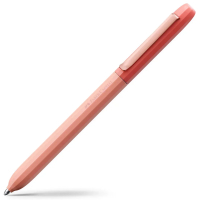 Ручка кулькова Faber-Castell поворотна серії AVORI Inner Fire, колір корпусу рожевий, синя ХВ (1,0 мм) (33071)