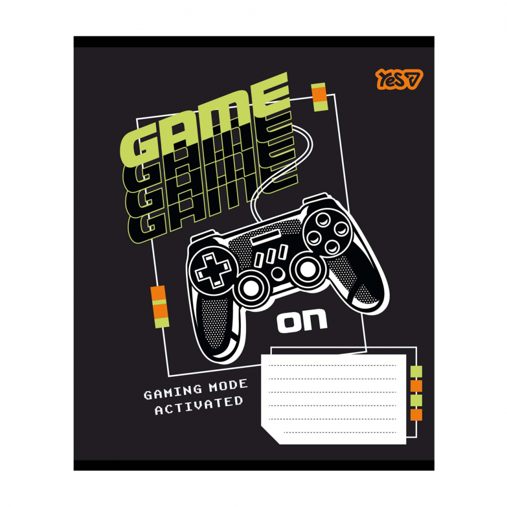 Зошит Yes Game А5 12 аркушів лінія (768665) Зошит Yes Game А5 12 аркушів лінія (768665)