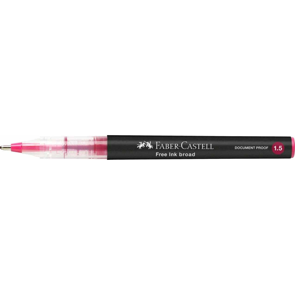 Ролер Faber-Castell Free Ink rollerball, колір чорнила темно-червоний, 1,5 мм, одноразовий (31340) Ролер Faber-Castell Free Ink rollerball, колір чорнила темно-червоний, 1,5 мм, одноразовий (31340)