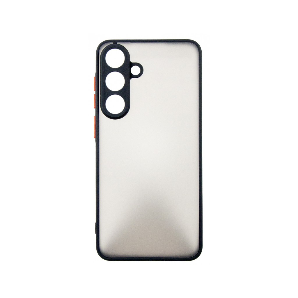 Чохол до мобільного телефона Dengos Case + Cross-body Strap Samsung Galaxy S25 FE Black+Grey (DG-KM-CCRB-28)