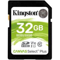 Карта пам'яті Kingston 32GB SDXC class 10 UHS-I U3 Canvas Select Plus (SDS2/32GB)