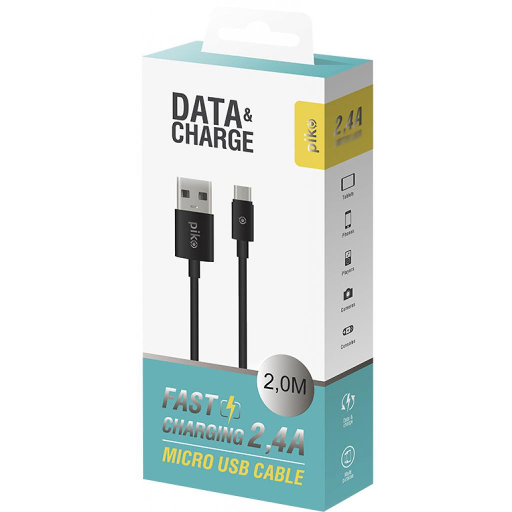 Дата кабель USB 2.0 AM to Micro 5P 2.0m black Piko (1283126493881) Дата кабель USB 2.0 AM to Micro 5P 2.0m black Piko (1283126493881)