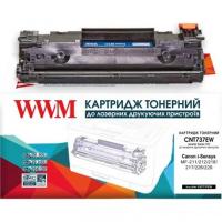 Тонер-картридж WWM Canon 737/ HP CF283X Black PREMIUM (CNT737EW-P)