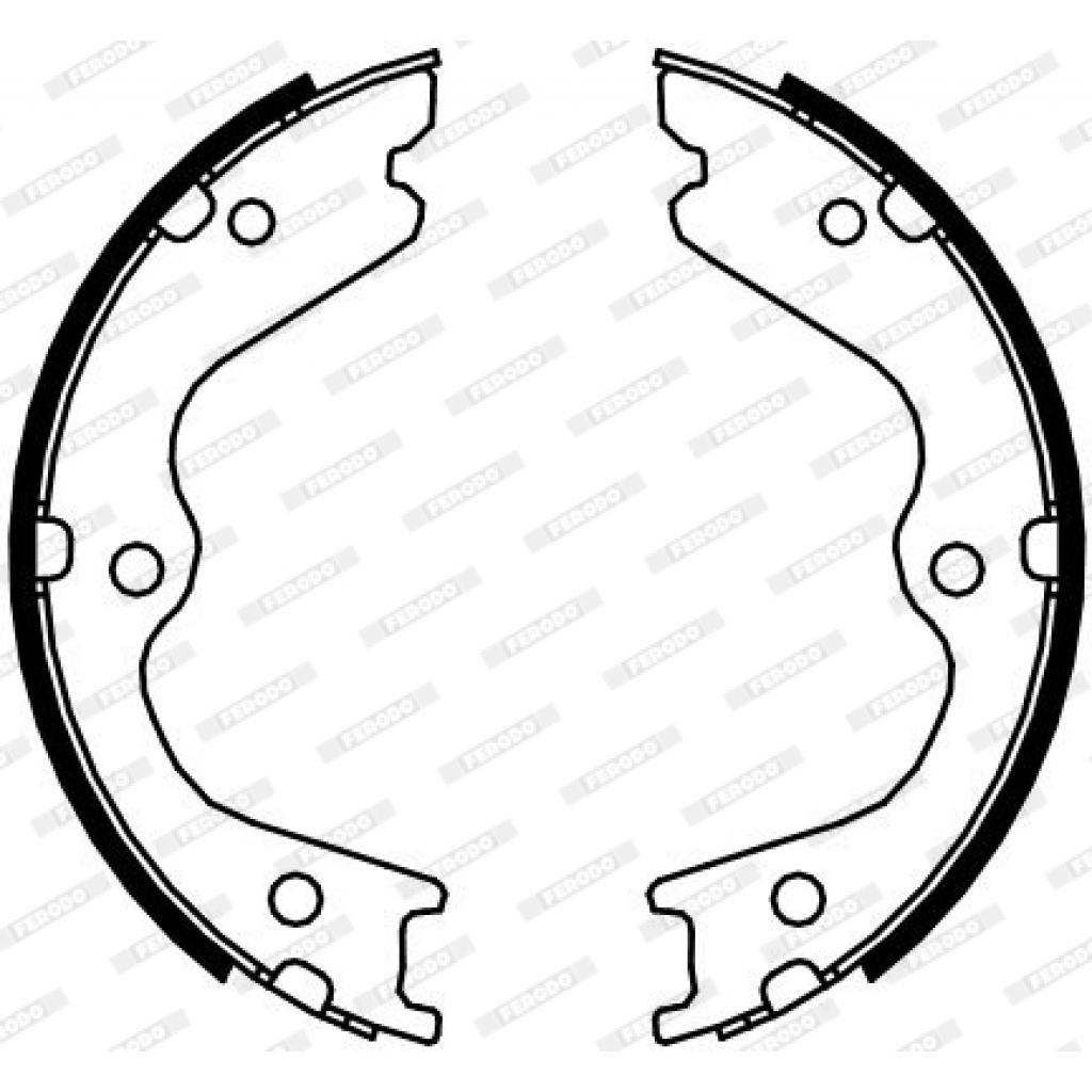 Гальмівні колодки FERODO FSB4107 Гальмівні колодки FERODO FSB4107