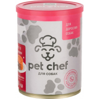 Консерви для собак Pet Chef паштет з яловичиною 800 г (4820255190457)
