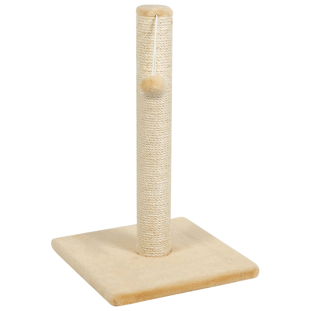 Дряпка (кігтеточка) для котів Природа Д00 стовпчик 53 cм (бежева) (4820157402771)