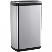 Garbage container JAH sensor rectangular with ext. silver metallic bucket 30 l (6396)