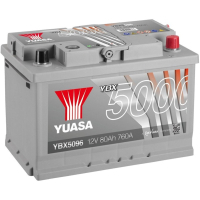Car battery Yuasa 12V 80Ah Silver High Performance Battery (YBX5096)