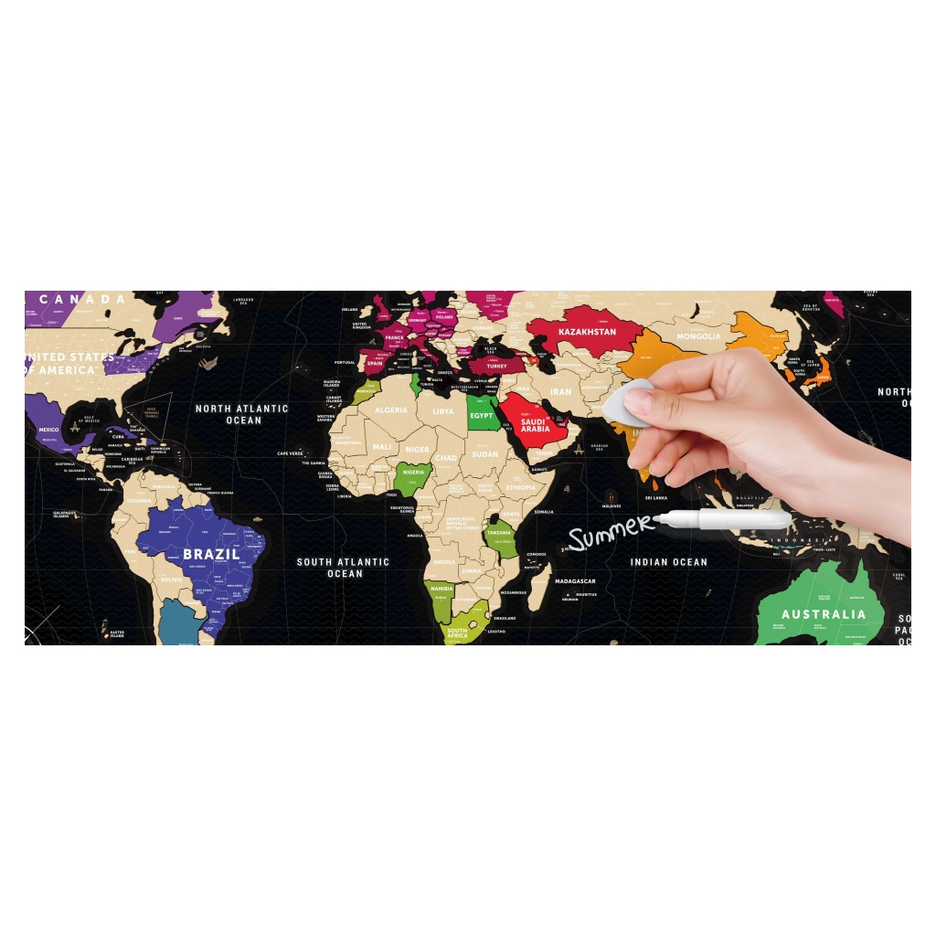 Скретч карта 1DEA.me Travel Map Black World (13007)