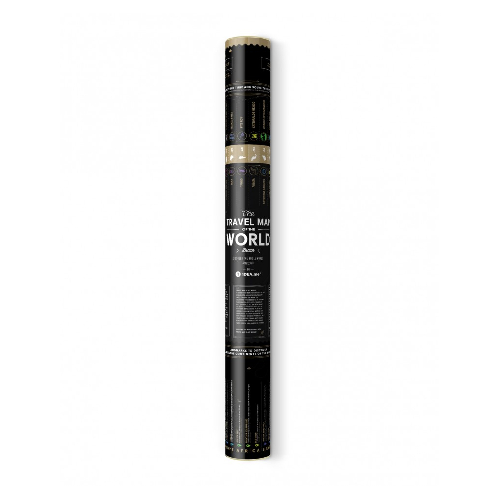 Скретч карта 1DEA.me Travel Map Black World (13007)