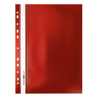 Economix A4 Light quick-stitch folder with perforation, red (E38504-03)