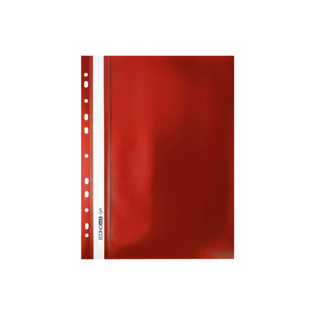 Папка-швидкозшивач Economix А4 Light з перфорації, червона (E38504-03)