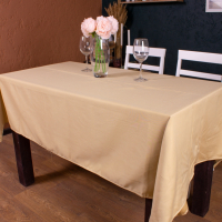 Tablecloth MirSon Cotton No. 003 Gold Strong 130x220 cm (2200006737667)