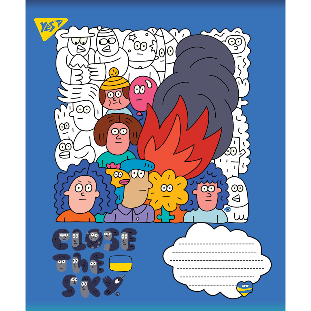 Зошит Yes А5 Ukraine 96 аркушів, лінія (766251)