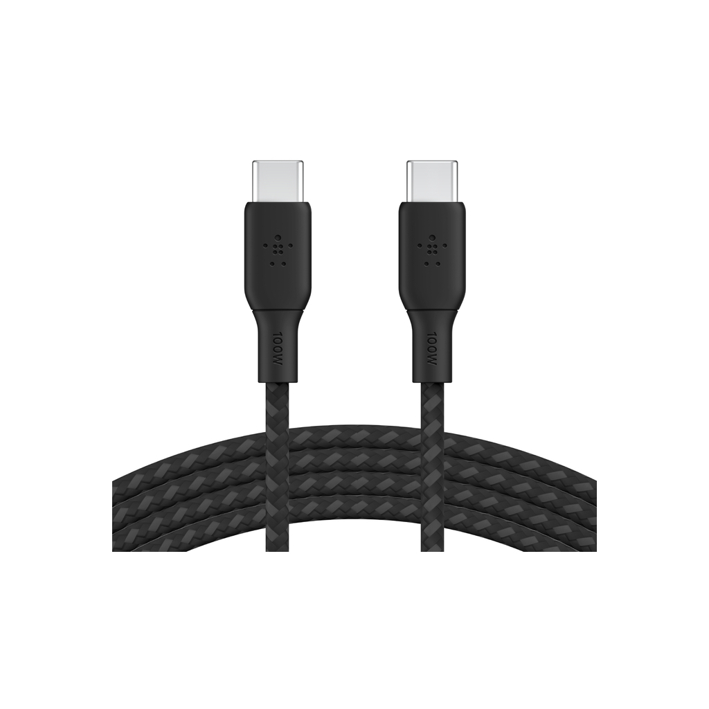 Дата кабель USB-C to USB-C 3.0m 100W black Belkin (CAB014BT3MBK)