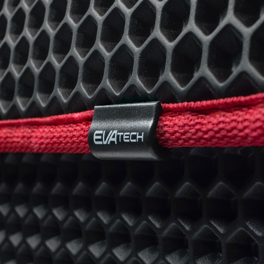 Сумка-органайзер EVAtech M-PRO 32x50x30 см. Сота чорна з червоним кантом (BS13642OM3SBR)