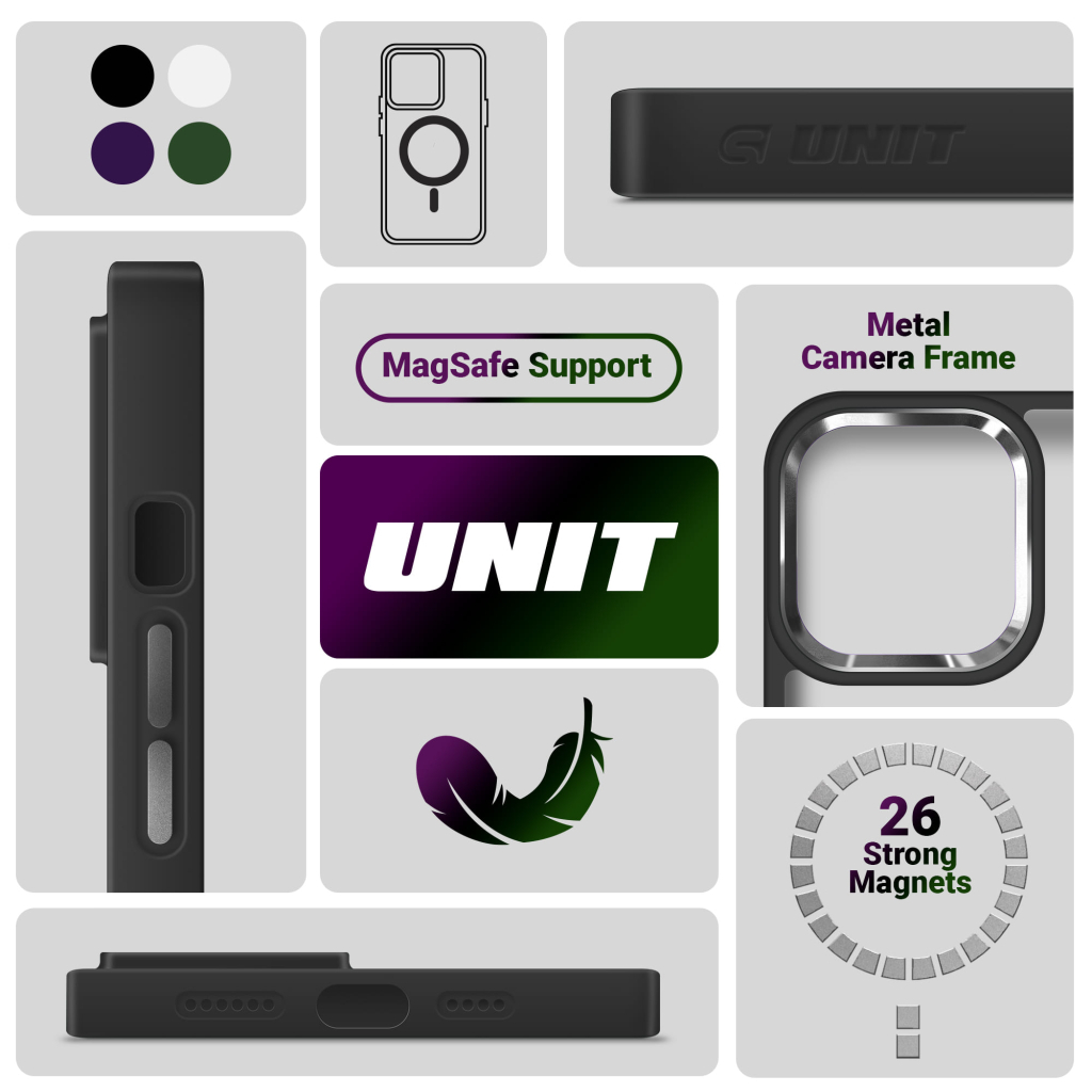 Чохол до мобільного телефона Armorstandart Unit MagSafe Apple iPhone 15 Plus Black (ARM69355) Чохол до мобільного телефона Armorstandart Unit MagSafe Apple iPhone 15 Plus Black (ARM69355)