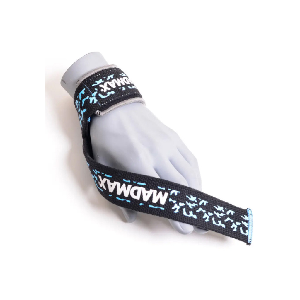 Кистьові лямки MadMax Camo Power Wrist Straps Camo/Light Blue (MFA-275-BLU-U)