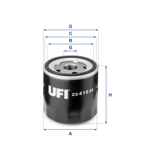 Oil filter UFI 23.416.00