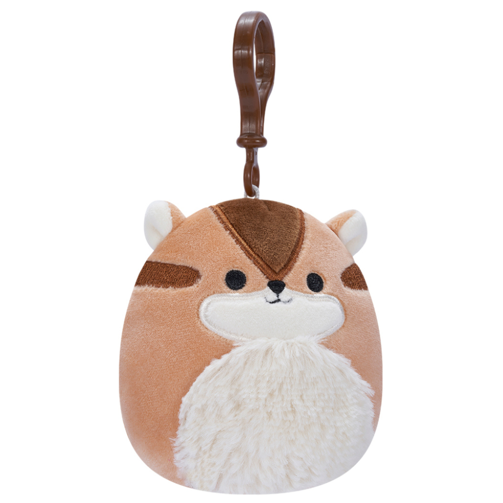 М'яка іграшка Squishmallows на кліпсі – Бурундук Мельзі 9 см (SQCP00148)