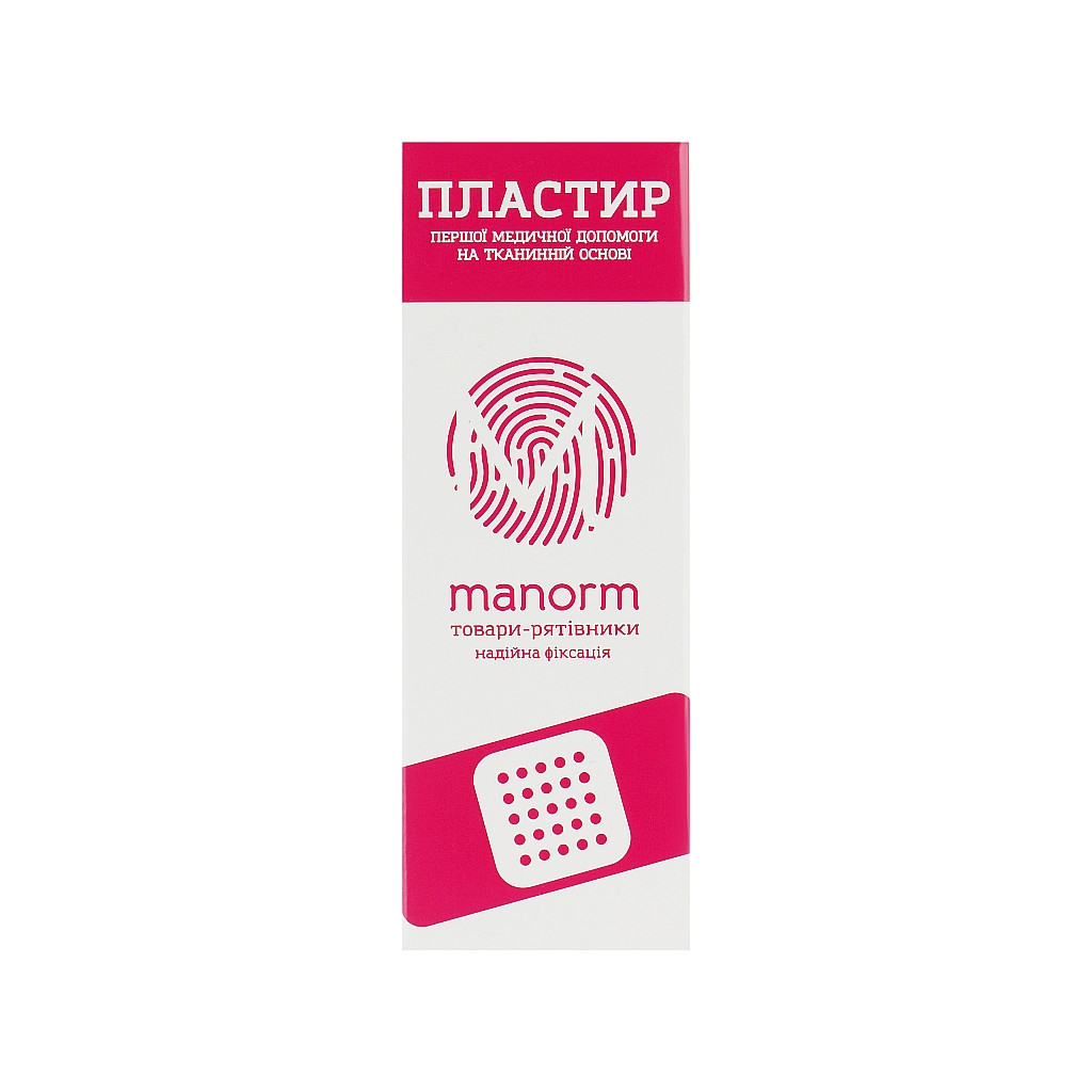 Пластир медичний Manorm На тканинній основі 10 шт. (4820136731014)