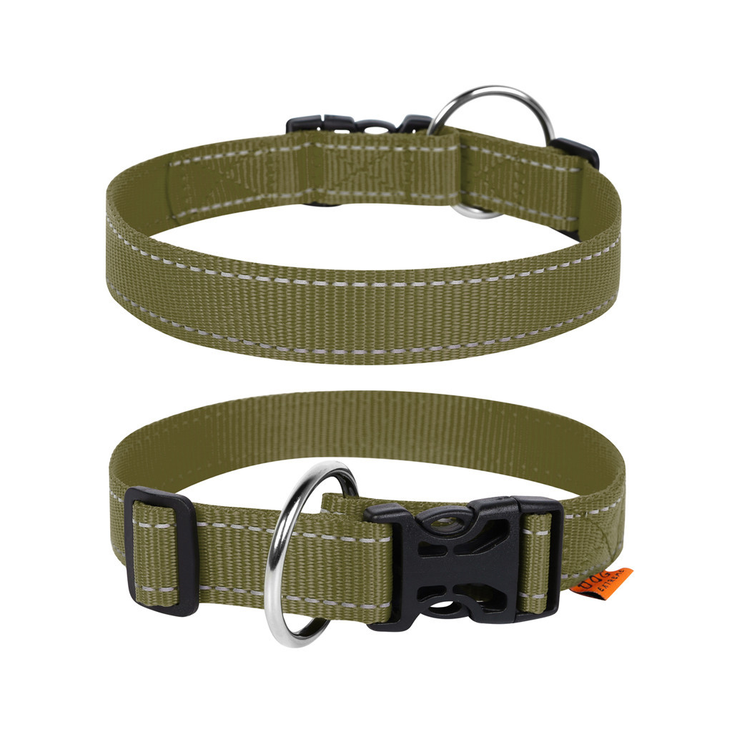 Нашийник для тварин Dog Extreme з нейлону регульований Ш 40 мм Д 43-70 см хакі (670131)