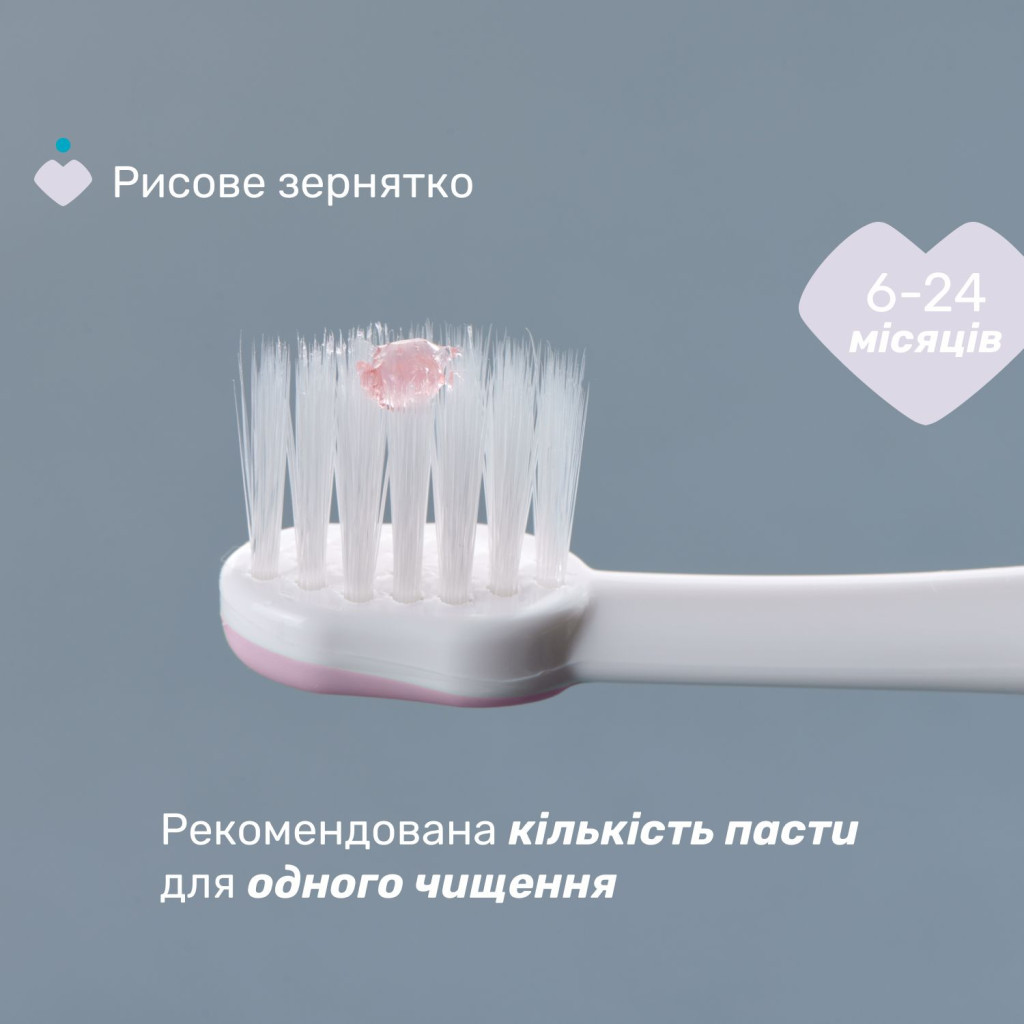 Дитяча зубна щітка Chicco для перших зубів, 6-36 міс. рожева (8058664174683) (12081.00)