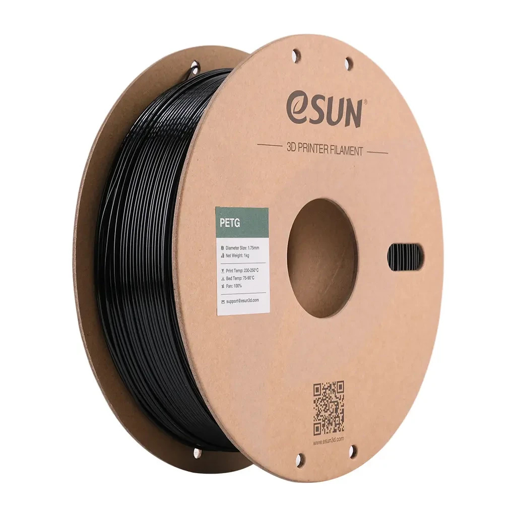 Пластик для 3D-принтера eSUN PETG P1.75мм, 1кг, solid black (PETG-P175SB1) Пластик для 3D-принтера eSUN PETG P1.75мм, 1кг, solid black (PETG-P175SB1)