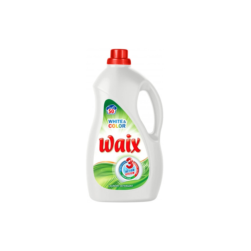 Гель для прання Waix White & Color Для білої та кольорової тканини 3 л (3800069401643)