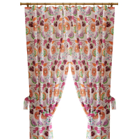 Curtain Provence Violet cherries 140x250 cm (034905)