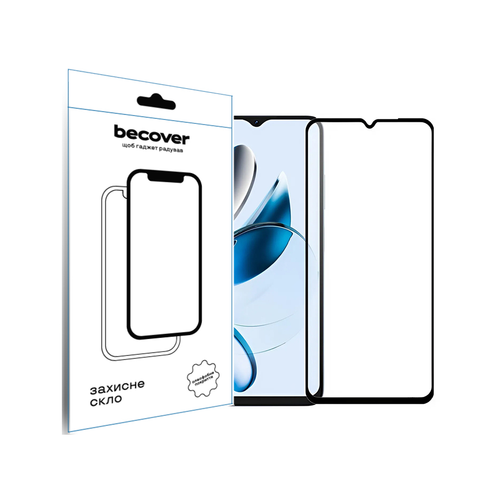 Скло захисне BeCover Blackview Color 8 Black (712127)