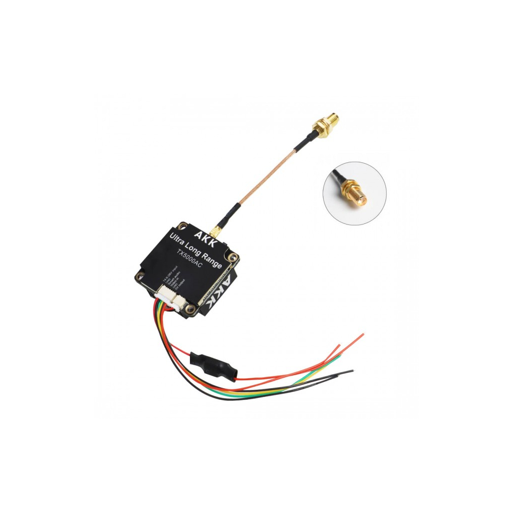 Відеопередавач (VTX) AKK Ultra Long Range 5W 4.9G-6G 96CH (TX5000AC)