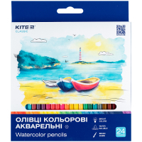 Colored pencils Kite Classic watercolor, 24 colors (K-1050)