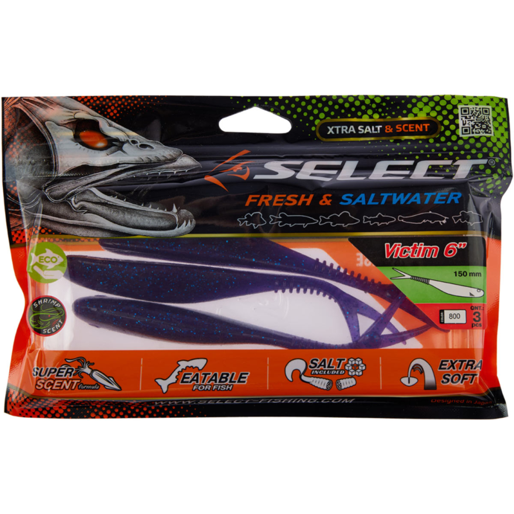 Силікон рибальський Select Victim V-Tail 6" 800 (3 шт/уп) (1870.74.60)