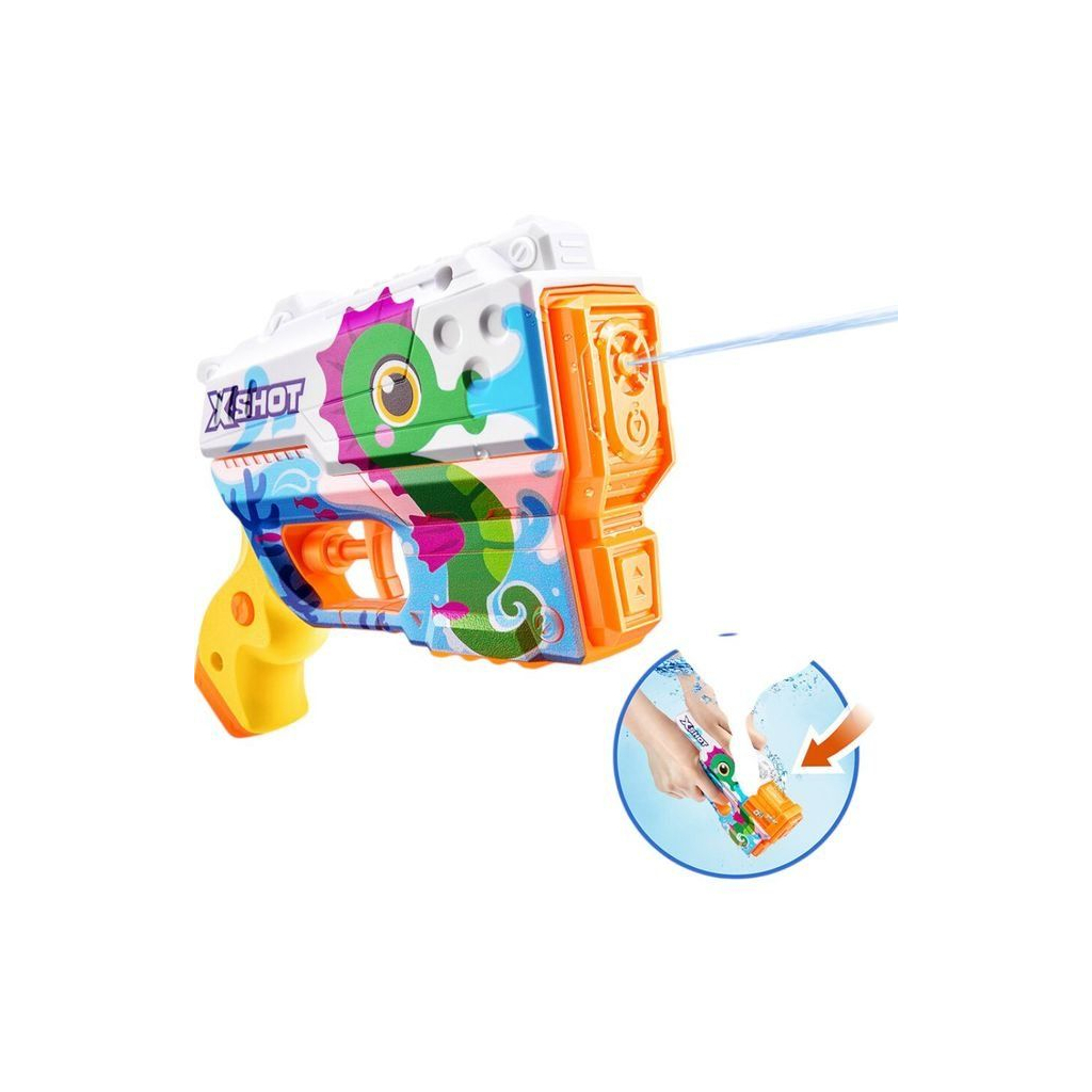 Іграшкова зброя Zuru X-Shot Водний бластер Junior Fast-Fill Морський коник (118143D)