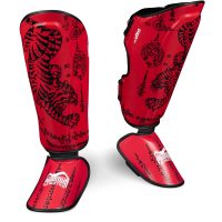 Захист гомілки і стопи Phantom Muay Thai Red S/M (PHSG2678-SM)