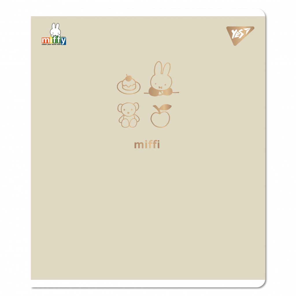 Зошит Yes Gold Miffy А5 18 аркушів клітинка (767518) Зошит Yes Gold Miffy А5 18 аркушів клітинка (767518)